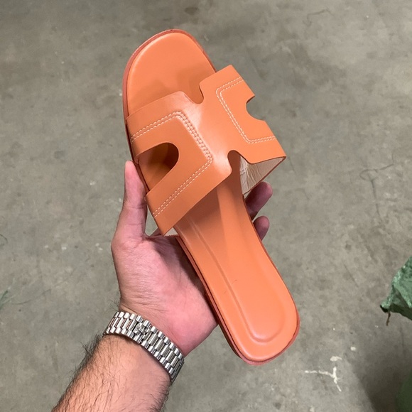 Women’s Oran H Flats in Orange Faux Leather - US 8 / EU 39 - Picture 4 of 5